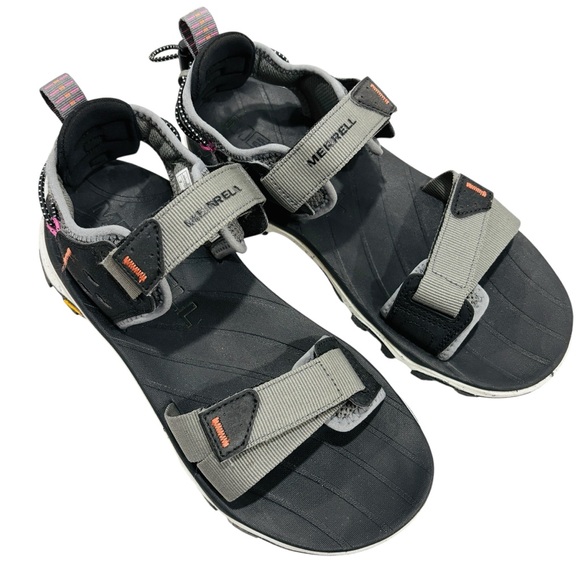 Merrel Speed Fusion Charcoal Womens Sport Sandals 8 - Picture 1 of 7